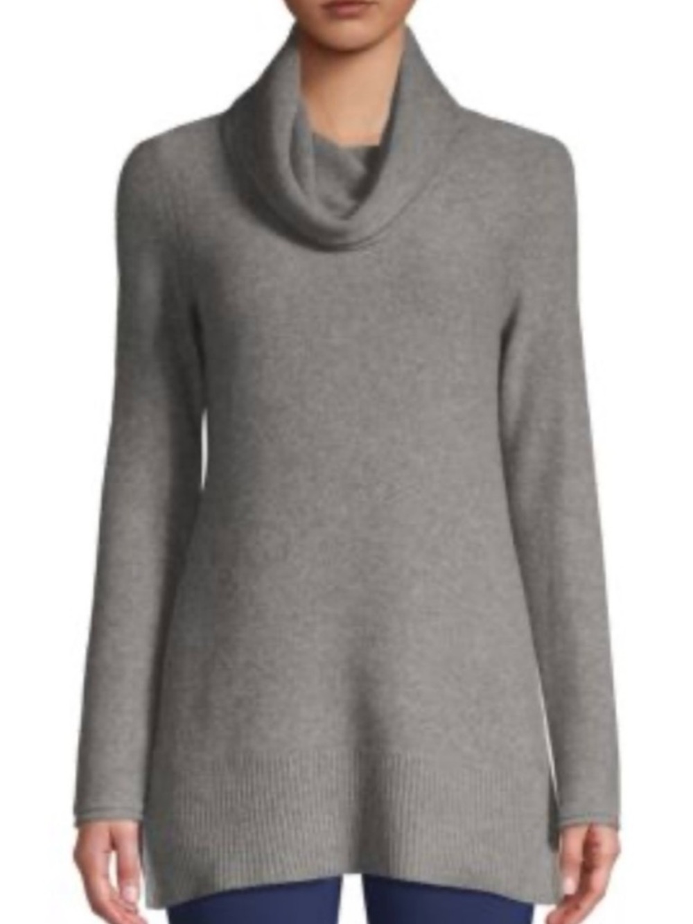 100% Cashmere Gray Cowl neck Sweater from Saks Fifth Avenue